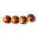 10706912 - Four Sunset Rainbow Lentil Beads