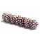 10707101 - Seven Polka Dots on Burgundy Rondelle Beads