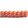 10707301 - Seven Polka Dots on Tangerine Rondelle Beads