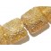 10801204 - Seven Golden Yellow Metallic Pillow Beads