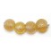 10801212 - Four Golden Yellow Metallic Lentil Beads