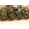 10801521 - Six Brownish Yellow Rondelle Beads