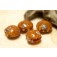 10801912 - Four Amber Wave Lentil Beads