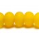 10802601 - Seven Yellow Matte Large Spacer Rondelle Beads
