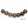 10902502 - Seven Multi-color w/Blue & Red Lentil Beads