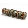 10903221 - Six Smokey Bronze Rondelle Beads