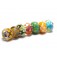 11001001 - Seven Colorful Rondelle Beads