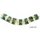 11005504 - Seven Green/Ivory Pillow Beads