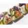 11005804 - Seven Purple w/Orange Flora Pillow Beads