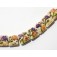11005804 - Seven Purple w/Orange Flora Pillow Beads