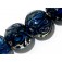 11006312 - Four Cerulean Lentil Beads