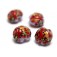 11007712 - Four Autumn Red Cardinal Lentil Beads