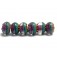 11009021 - Six Rio de Janeiro Gloss Rondelle Beads