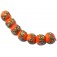 11102702 - Seven Coral w/Beige Lentil Beads