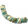 11105104 - Seven Turquoise/Ivory & Beige Pillow Beads