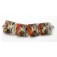 11105814 - Four Coral w/Ivory Free Style Pillow Beads