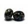 11200801 - Seven Black w/Twisted Beige Rondelle Beads