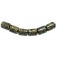 11200803 - Six Black w/Twisted Beige Dots Mini Kalera Beads
