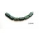 11203803 - Six Green Pearl Surface w/Black Mini Kalera Beads
