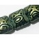 11203804 - Seven Green Pearl Surface w/Black Pillow Beads