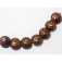 11204402 - Seven Copper Pearl Surface w/Black Swirl Lentil Beads