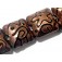 11204404 - Seven Copper Pearl Surface w/Black Swirl Pillow Beads