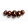 11204411 - Five Grad Copper Pearl Surface w/Black Rondelle Beads