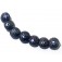 11204702 - Seven Purple Pearl Surface Lentil Beads