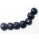 11204702 - Seven Purple Pearl Surface Lentil Beads