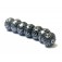 11205001 - Seven Gray Pearl Surface w/Black Rondelle Beads