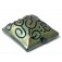 11808004 - Green Pearl Surface w/black String Pillow Focal Bead