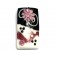 11808203 D - Black & White w/Pink Flower Kalera Focal Bead