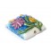 11809404 - Blue w/Pink Raised Flower Pillow Focal Bead