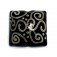 11810304 - Black w/Silver Ivory String Pillow Focal Bead