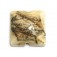 11810904 - Dark Ivory w/Silver Pillow Focal Bead