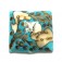 11811804 - Turquoise/Ivory & Beige Pillow Focal Bead