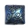 11813504 - Blue Pearl Surface w/Black String Pillow Focal Bead