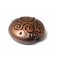 11813602 - Copper Pearl w/Black Swirl Lentil Focal Bead