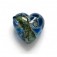 11813705 - Deep Ocean Blue w/Silver Foil Heart