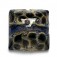 11815304 - Black w/Ink Blue Silver Pillow Focal Bead