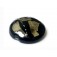 11819602 - Elegant Black Metallic Lentil Focal Bead