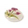 11832002 - Fuchsia Flower Lentil Focal Bead