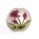 11832002 - Fuchsia Flower Lentil Focal Bead