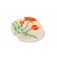 11832202 - Vermilion Flower Lentil Focal Bead