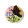 11834802 - Pink Sparkle Garden Butterfly Lentil Focal Bead