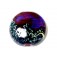 11836102 - Violet Shimmer Lentil Focal Bead