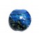 11837502 - Arctic Blue Shimmer Lentil Focal Bead