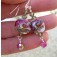 LC-Cranberry Stardust Earrings