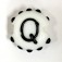 LTR-Q: Letter Q Single Bead
