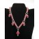 LC-10704211 - Regal Red Metallic Necklace 